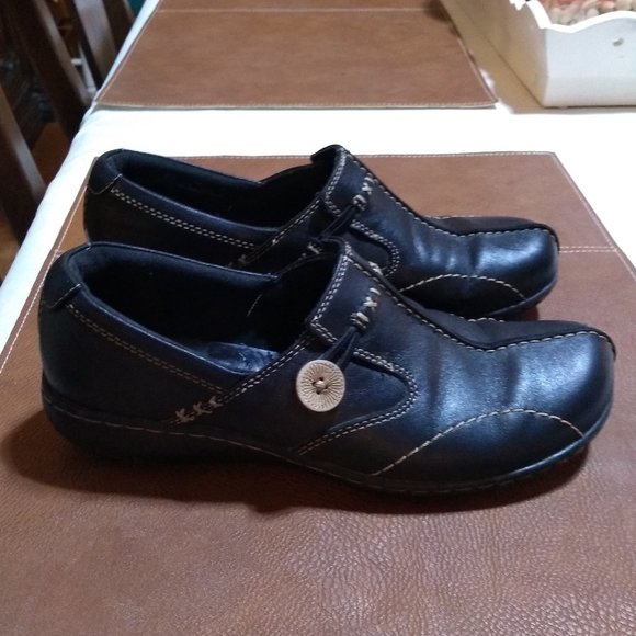 Clarks Bendables Sixty Delta slip-ons, Black - Picture 1 of 9